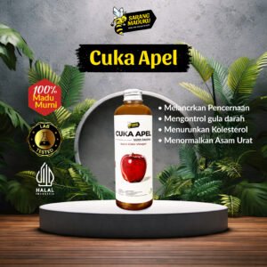 sarang maduku cuka apel with mother 250 ml alami hasil fermentasi untuk diet dan pencernaan