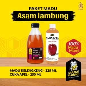 Sarang Maduku Paket Asam Lambung 2 in 1 Madu Kelengkeng Cuka Apel