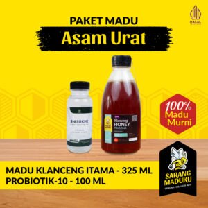 Sarang Maduku Madu Klanceng Itama 325ML dan Biosukhe 10 Madu Asam Urat Asli Murni Raw Honey