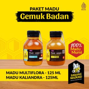 Sarang Maduku Madu Gemuk Badan Madu Multiflora Kaliandra 125ML 100% Raw Honey
