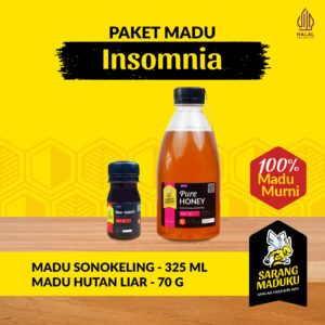 Sarang Maduku Madu Sonokeling 325ML dan Madu Hutan Liar 70GR Madu Insomnia Asli Murni Raw Honey