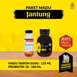 Sarang Maduku Madu Hutan Tawon Gung 125ML dan Biosukhe 18 Madu Khusus Jantung Asli Murni Raw Honey