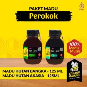 Sarang Maduku Madu Hutan Akasia 125ML dan Madu Hutan Bangka 125ML Madu Perokok Asli Murni Raw Honey
