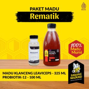 Sarang Maduku Madu Klanceng Leavyceps 325ML dan Biosukhe 12 Madu Rematik Asli Murni Raw Honey