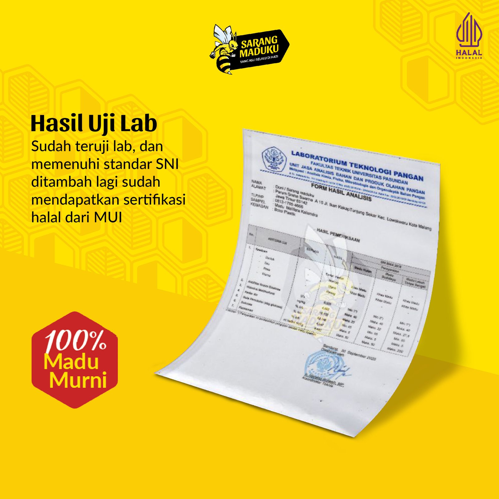 SMMT (Sertifikat) Sarang Maduku Madu Klanceng Biroi 325ml + Itama 70gr | Raw Honey Asli - Gambar 2