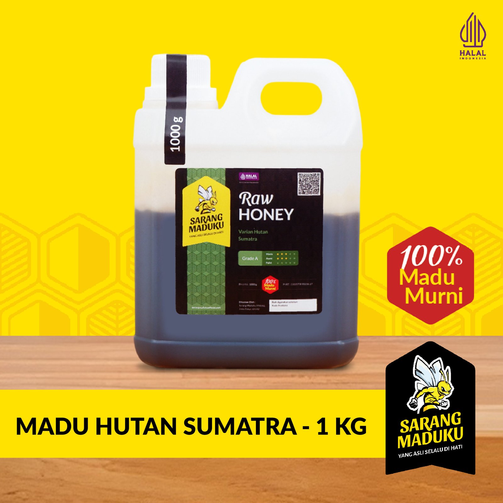 SMMT (Sumatra 1kg) Sarang Maduku Madu Sumatera Asli Murni 100% Raw Honey 1Kg - Gambar 2