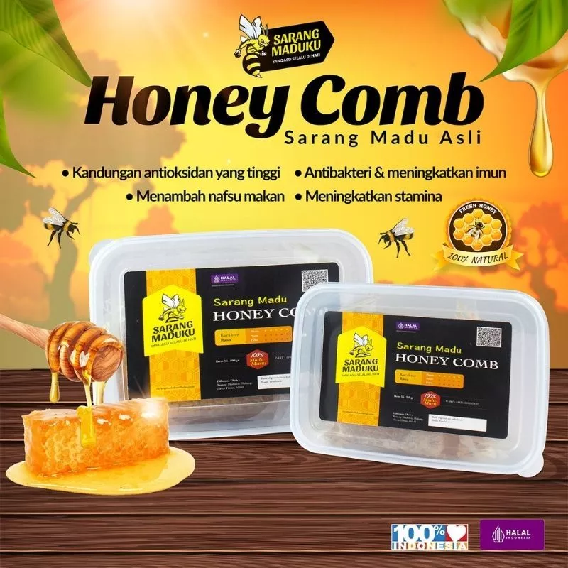 cover-honeycomb2 Sarang Maduku Madu Sarang Asli 100% Raw Honey 250gr 500gr - Gambar 2