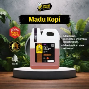 Sarang Maduku Madu Kopi Murni Asli 100% Raw Honey 1Kg Obat Insomnia