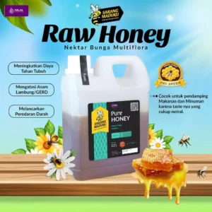 Sarang Maduku Madu Multiflora Murni 1kg Tanpa Campuran Raw Honey Premium